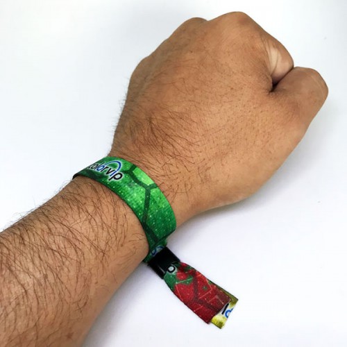 Pulseiras para Festas e Eventos em Tecido com Impressão Digital 15 ou 20mm